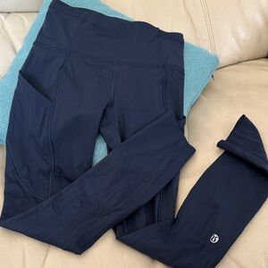 lululemon athletica Navy Leggings- size 2
